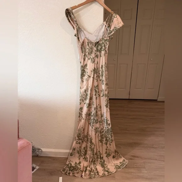 Reformation Ronda Silk Dress - Symphonic (Size 0) (NWT) - MSRP $498 - Picture 5 of 11